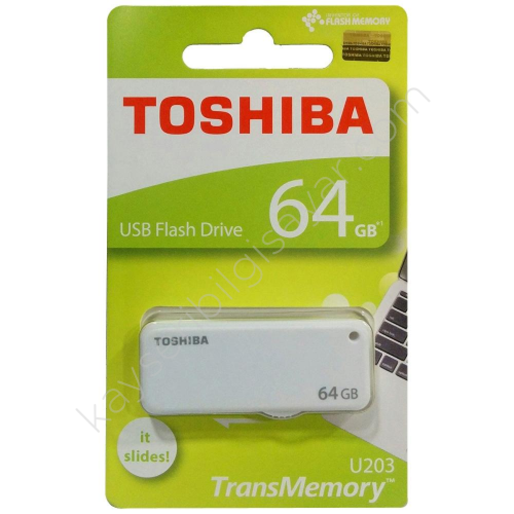 Toshiba Yamabiko 64GB USB 2.0 Beyaz Flash Bellek
