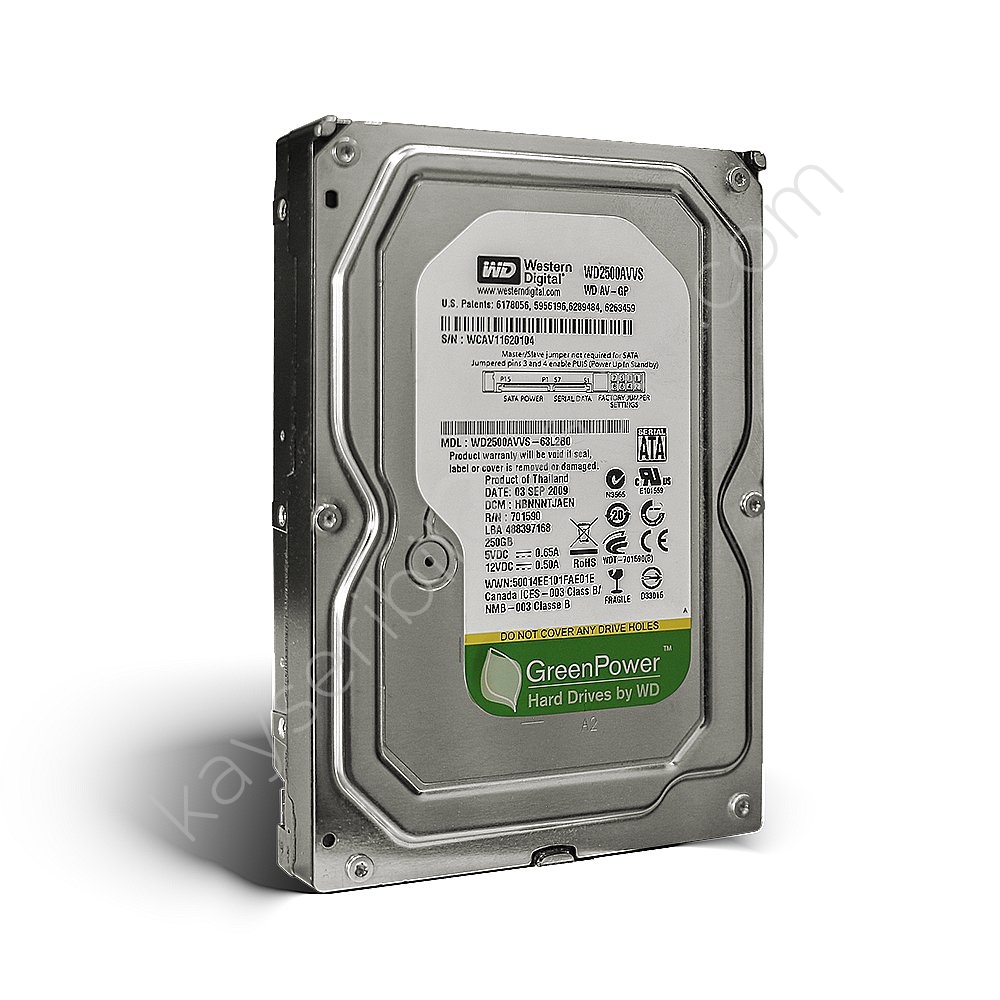 (2.EL) Western Digital WD2500AVJS 3.5 250 GB Masaüstü HDD
