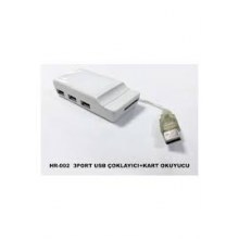 Destro HR-002 3Port Usb Çoklatıcı+Kart Okuyucu