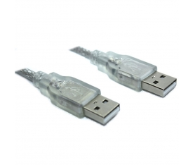 Powermaster 50 Cm USB Erkek/Erkek Şeffaf Kablo